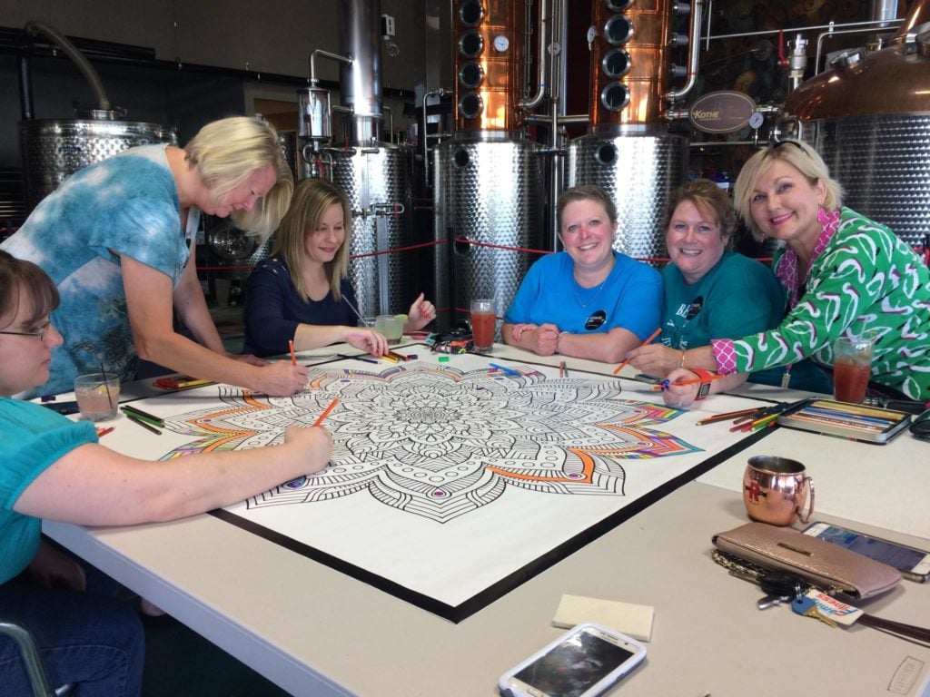 Adult Coloring Murals for Fun & Fundraising