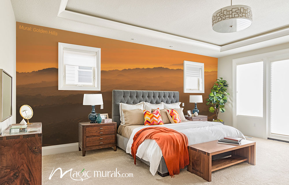 Golden Hills Wallpaper Wall Mural 