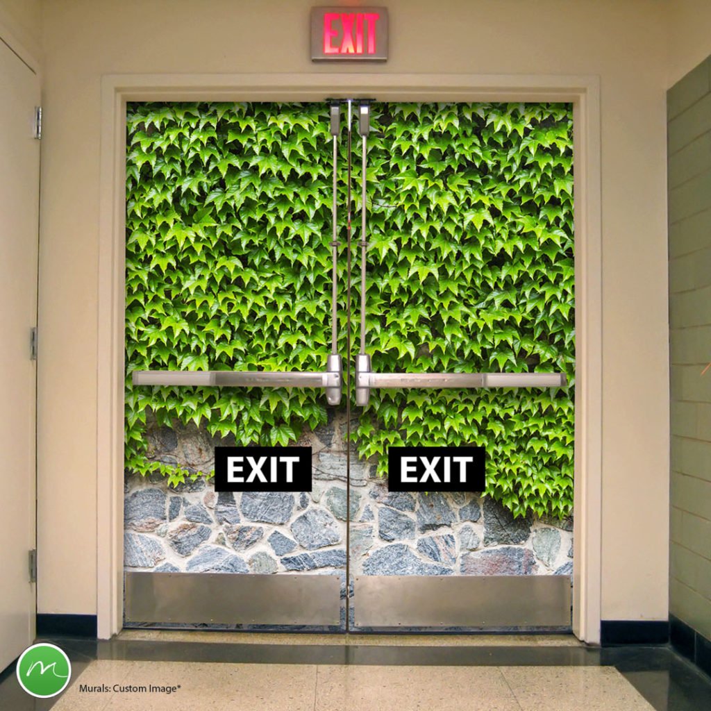 Exit-seeking behavior can be minimized when doors are disguised as dead ends. Fire codes differ; check with your local authority.