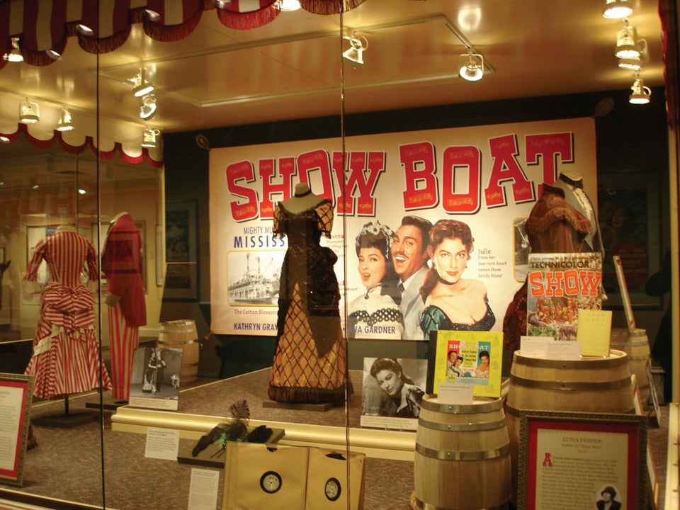 The large graphic Show Boat movie poster adds drama and context to this display. Imagine it without...