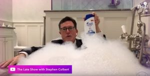 Stephen Colbert broadcast from his bathroom to millions of people. Millions of people know who leaves his toilet seat up. Don’t be like Stephen Colbert… get a more professional looking background for your video calls.