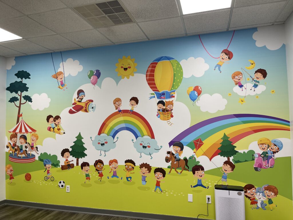 Rainbow Kids Wall Mural