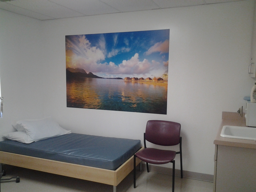 Serene Lake Mural in treatment room