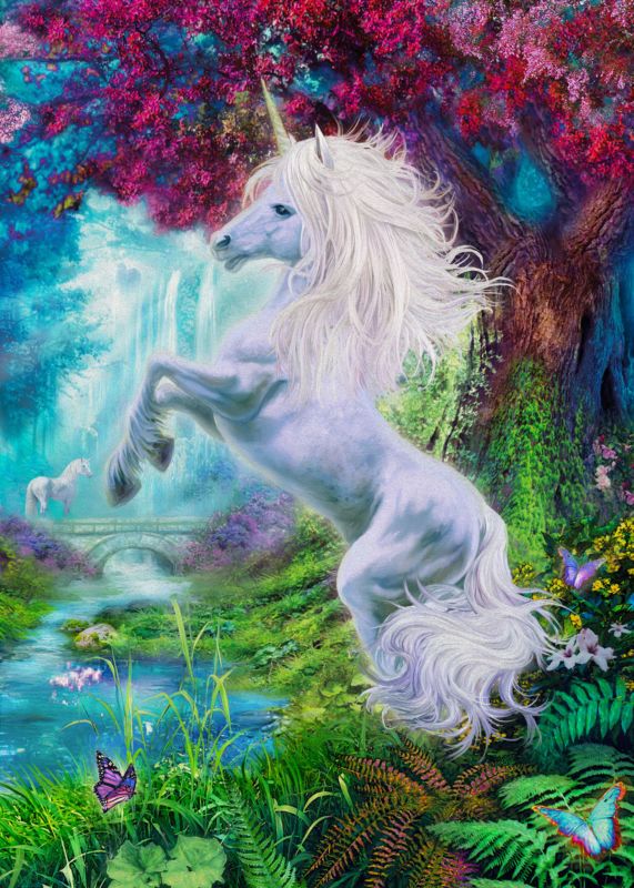 Unicorn Murals - Wall Murals of Unicorns at MagicMurals.com