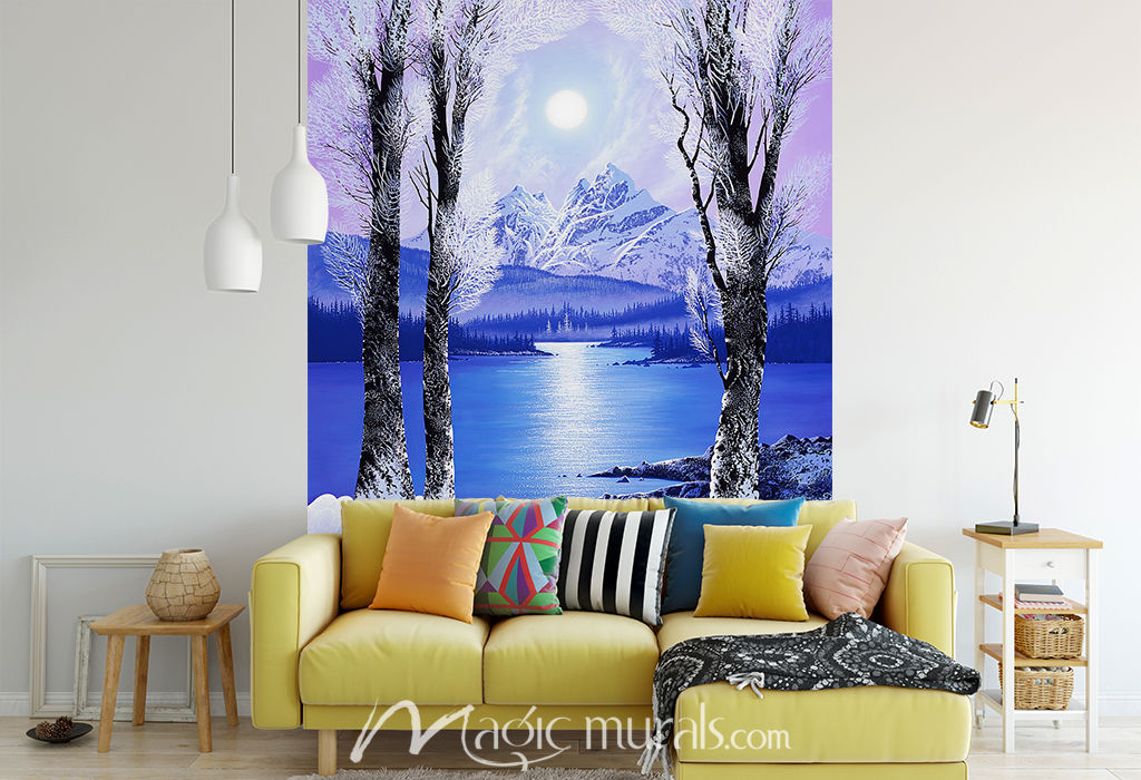 Purple Blue Tranquility Wallpaper Mural by Magic Murals