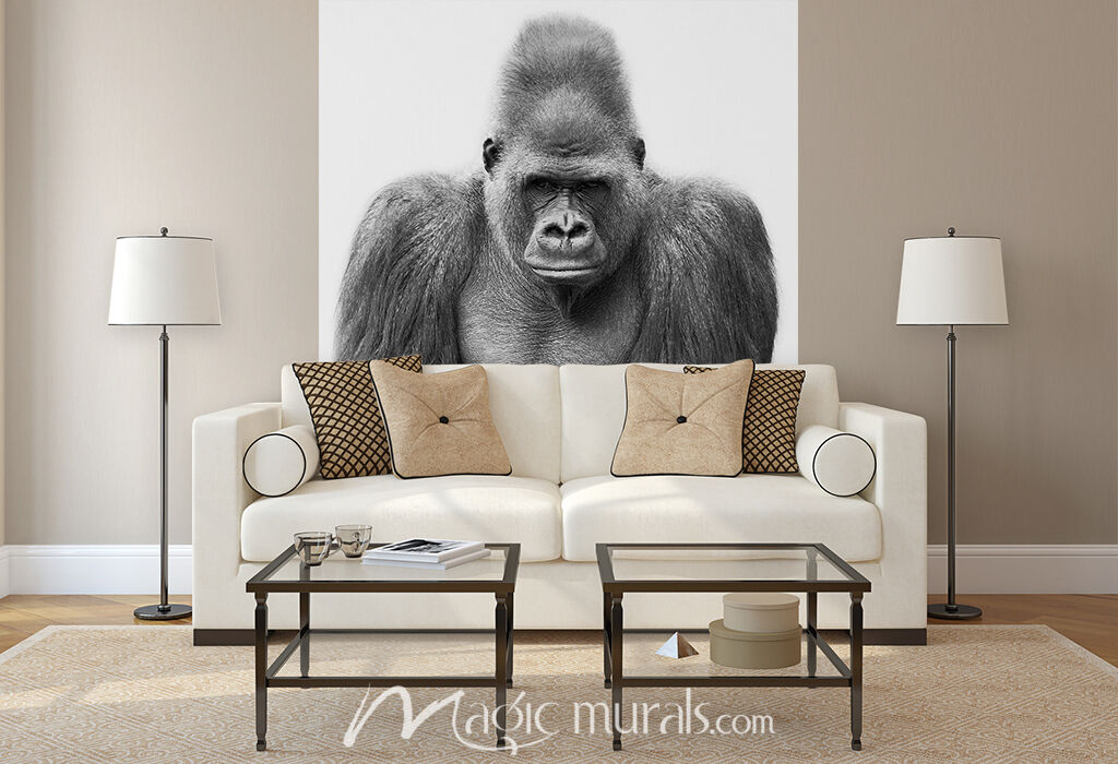 Pensive Gorilla Wallpaper Wall Mural By Magic Murals