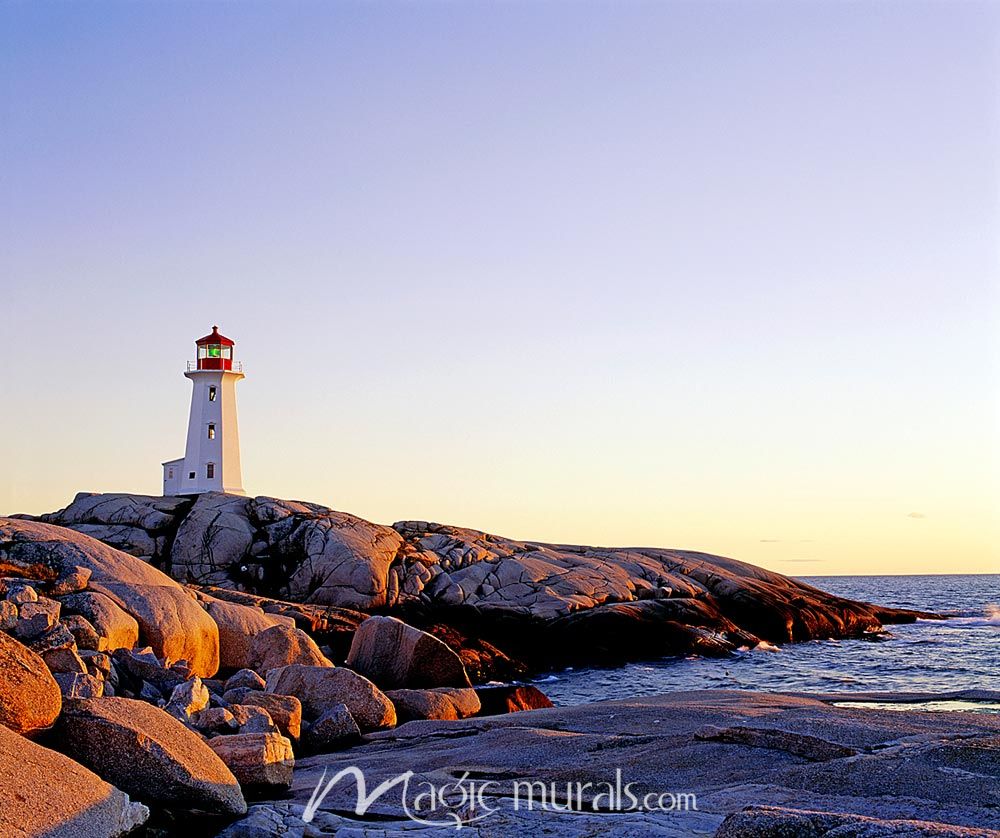 Nova Scotia Lighthouse Wallpaper Mural By Magic Murals