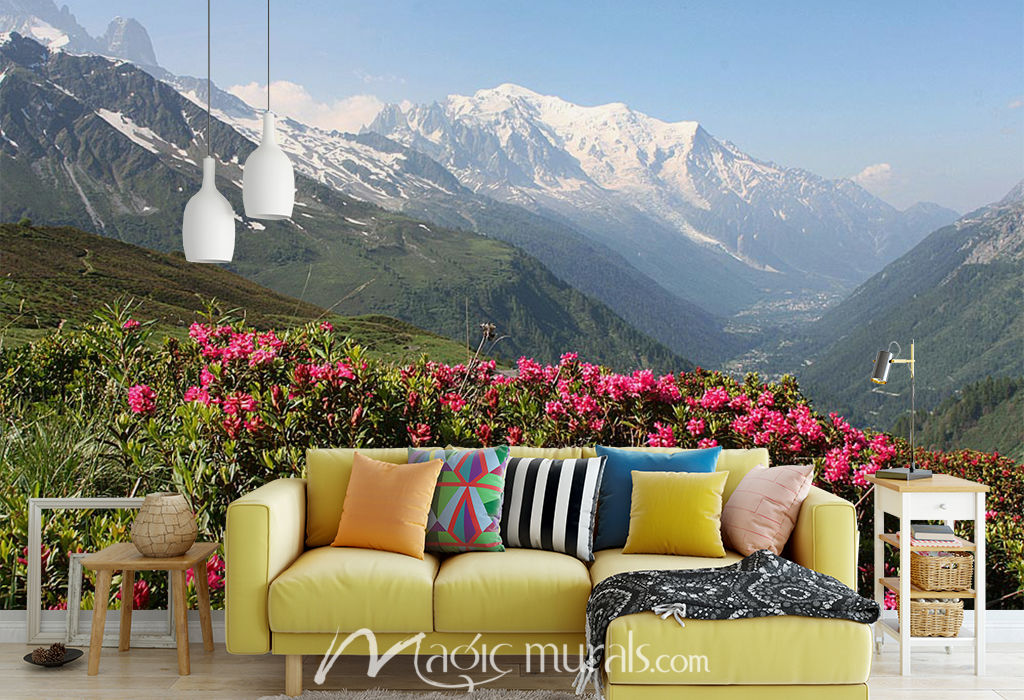 French Mountains Wallpaper Wall Mural by Magic Murals