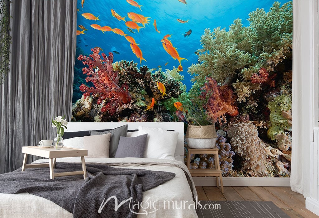 Ocean Sun Wallpaper Wall Mural By Magic Murals