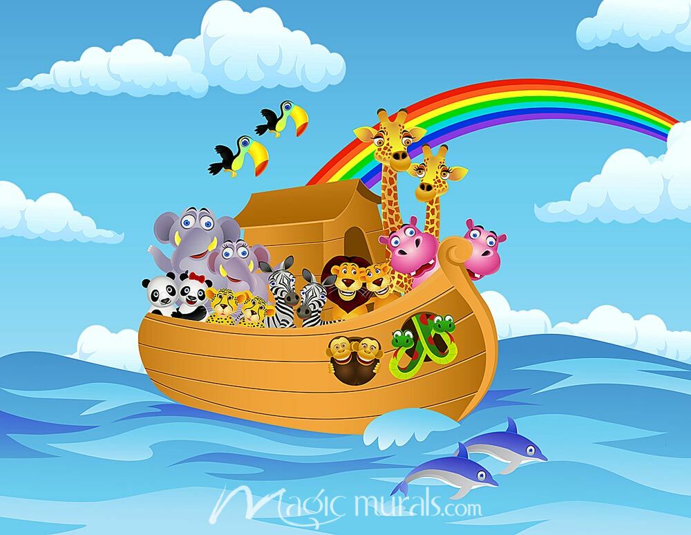 Childrens Ark Wallpaper Wall Mural By Magic Murals