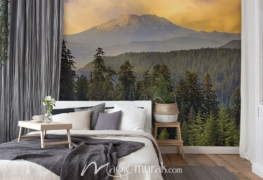 Mount St. Helens Wallpaper Wall Mural by Magic Murals