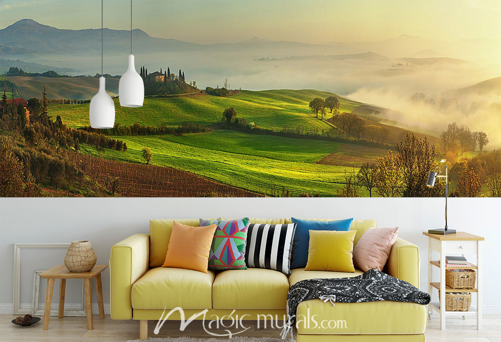 Mist of Tuscany Wallpaper Wall Mural by Magic Murals