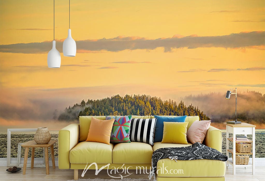 Idyllic Sunrise Wallpaper Wall Mural by Magic Murals