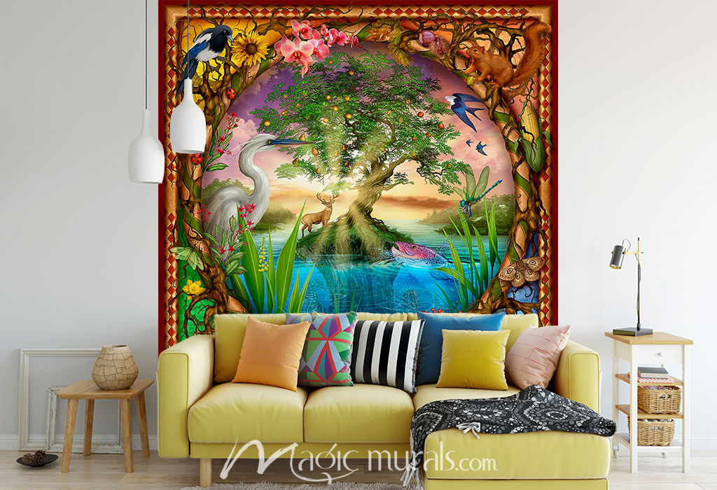 Tree of Life Wallpaper Wall Mural by Magic Murals