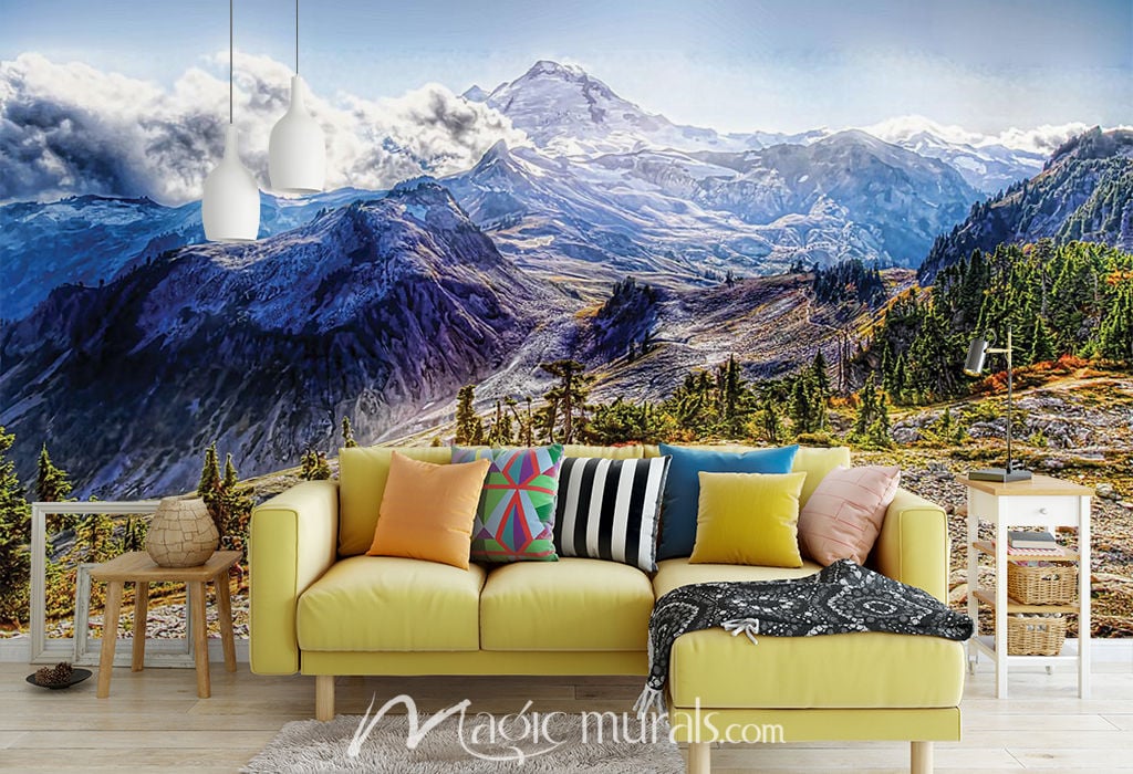 Alpine Trail Wallpaper Wall Mural by Magic Murals