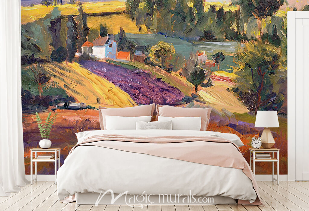 French Country Quilt Wallpaper Mural by Magic Murals