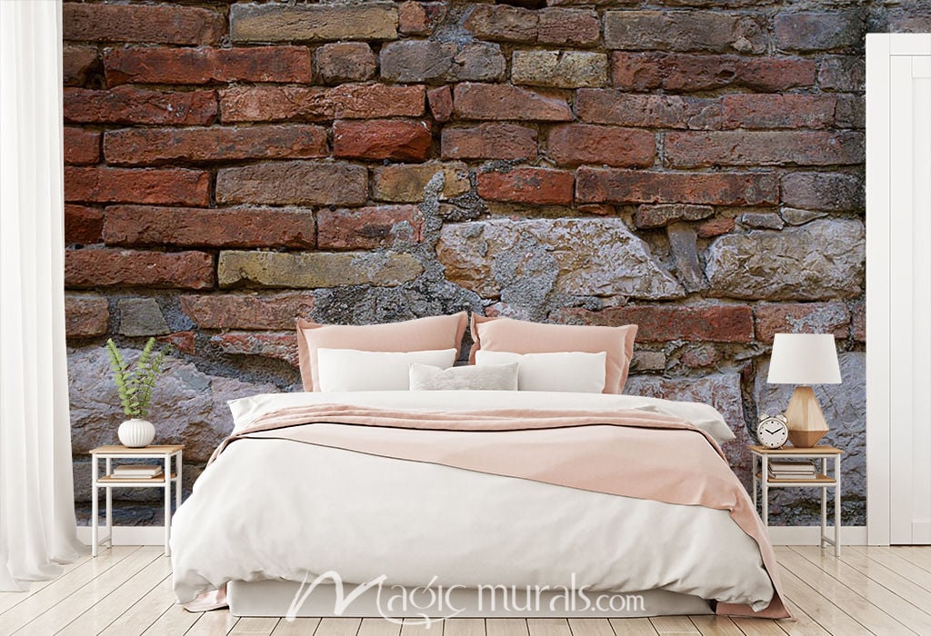 Stones and Bricks Wallpaper Wall Mural by Magic Murals