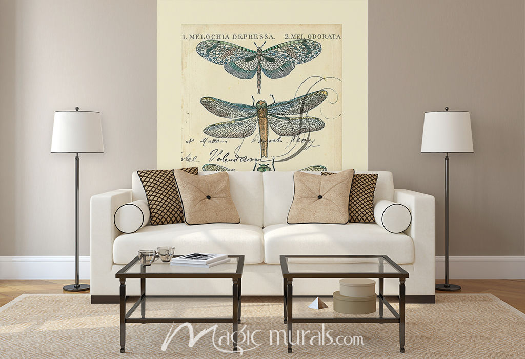 Dragonfly Ephemera I Wallpaper Mural By Magic Murals