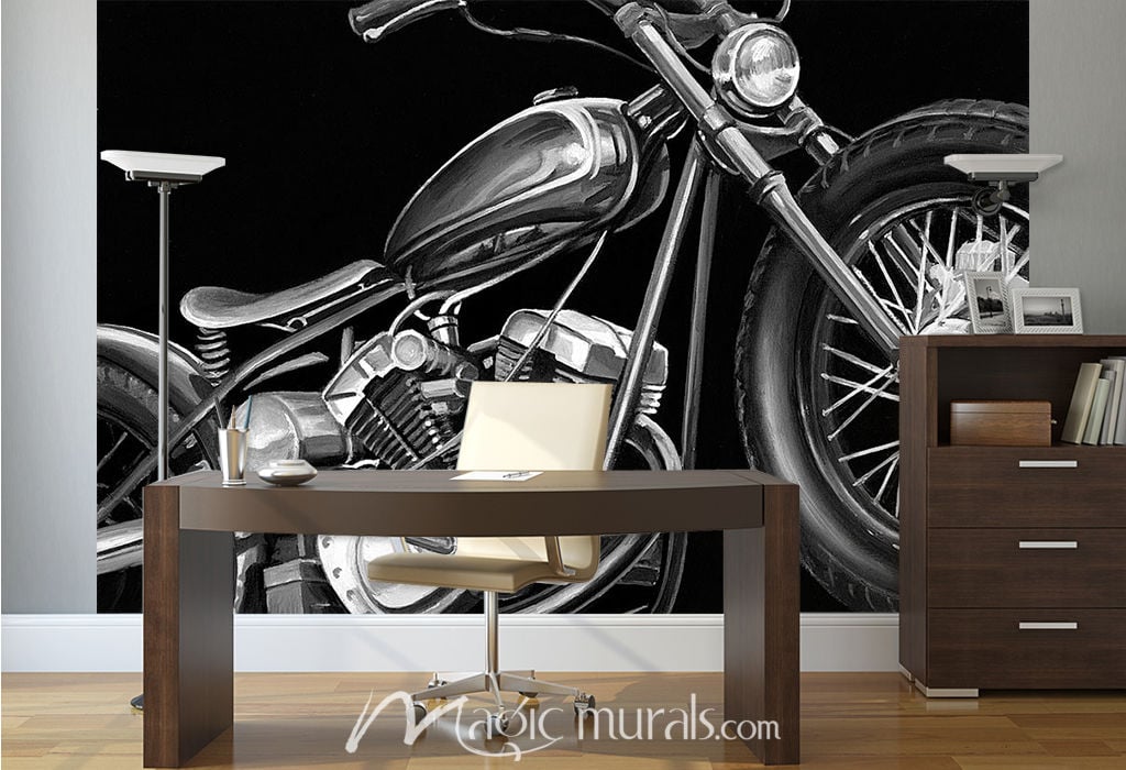 Vintage Motorcycle I Wallpaper Mural by Magic Murals