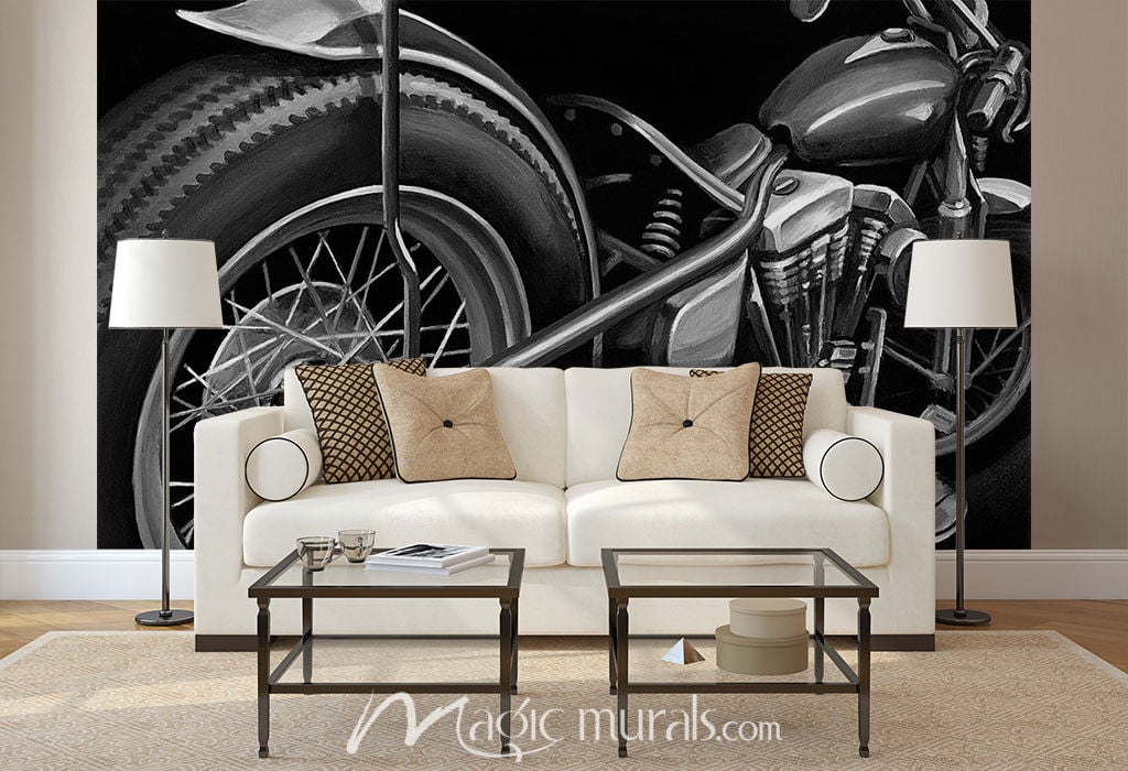 Vintage Motorcycle II Wallpaper Mural by Magic Murals