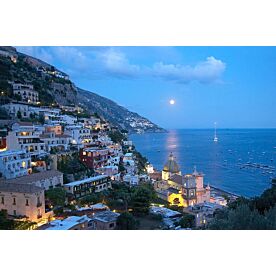 Moonrise over Positano Wallpaper Wall Mural