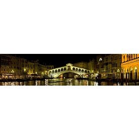 Venice Rialto at Night Panorama Wallpaper Wall Mural