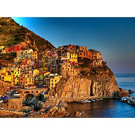 Sunset On Manarola  Italy Wallpaper Wall Mural