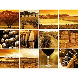 Wine Collage Wallpaper Wall Mural