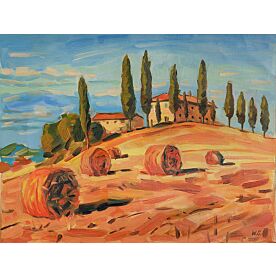 Tuscany Fall Harvest Wallpaper Wall Mural