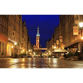 Gdańsk at Night Wallpaper Wall Mural