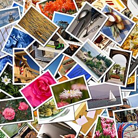 Travel Postcard Collage Wallpaper Wall Mural