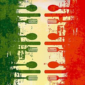 Italian Eatery Wallpaper Wall Mural