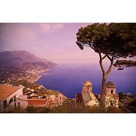 Italian Cliffside Village Wallpaper Wall Mural