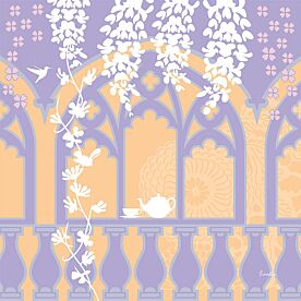 English Tea Garden Wallpaper Wall Mural