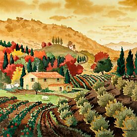 Tuscan Serenity Wallpaper Wall Mural