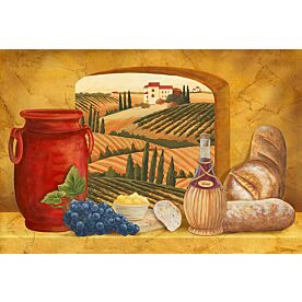 Kitchen View of Tuscany Wallpaper Wall Mural