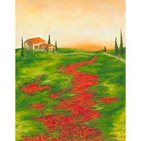 Tuscany at Sunset II Wallpaper Wall Mural