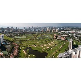 South Beach Miami Golf Aerial Panorama