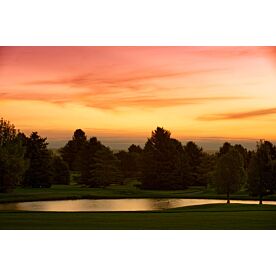 Golf Course At Dusk