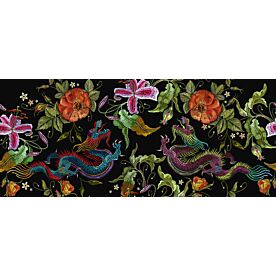 Chinese Dragon and Rose 4092 Wallpaper Wall Mural