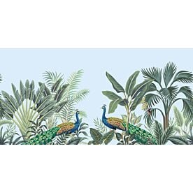 Tropical Jungle and Peacocks 6001 Wallpaper Wall Mural