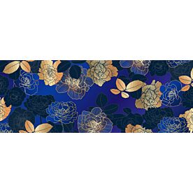 Gold and Blue Floral 7234 Wallpaper Wall Mural