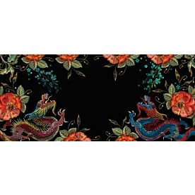 Dragons and Roses 3370 Wallpaper Wall Mural