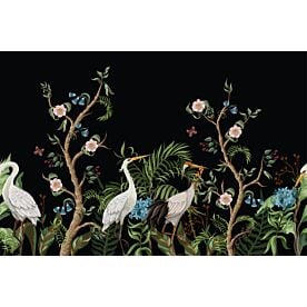 Cranes and Peonies 5155 Wallpaper Wall Mural