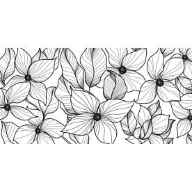 Floral Line Art 7909 Wallpaper Wall Mural