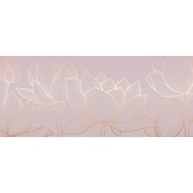 Golden Lotus Floral 8084 Wallpaper Wall Mural