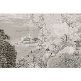 Traditional Chinese Landscape Drawing Wallpaper Wall Mural