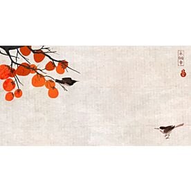 Asian Persimmons Eternity on Rice Paper 1532 Wallpaper Wall Mural