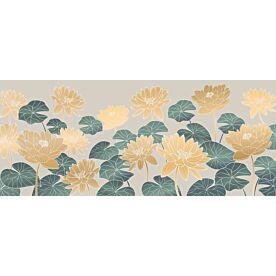 Golden Lotus Wallpaper 7350 Wallpaper Wall Mural