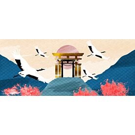 Graphic Asian Landscape 7884 Wallpaper Wall Mural